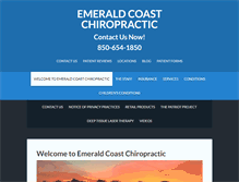 Tablet Screenshot of destinchiropractor.com